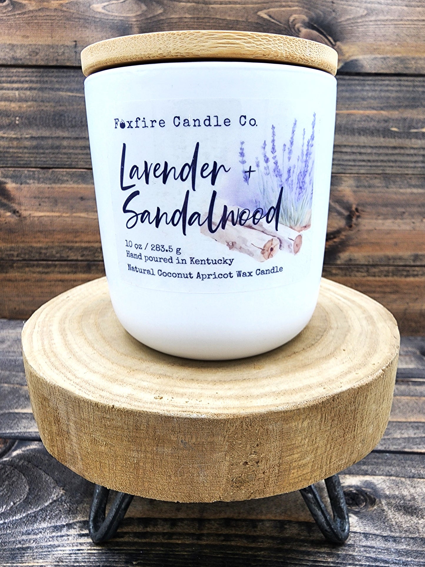 Lavender & Sandalwood 10 oz Candle 🪻🪵