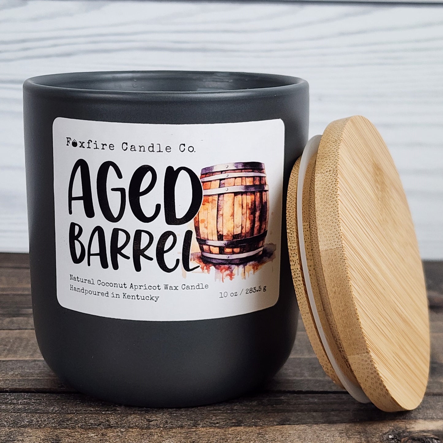 Aged Barrel Ceramic 10 oz Candle 🍺