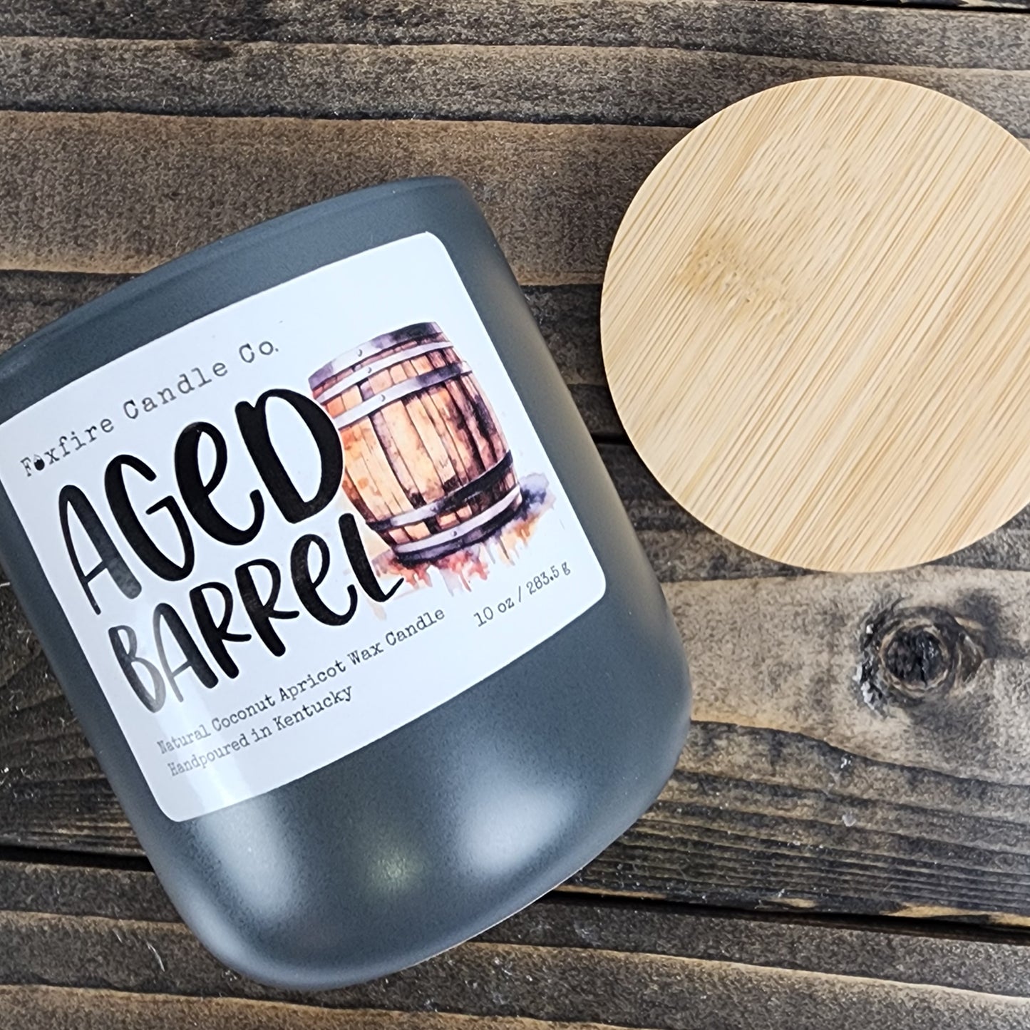 Aged Barrel Ceramic 10 oz Candle 🍺