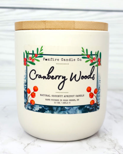 Cranberry Woods 10 oz Candle 🌳