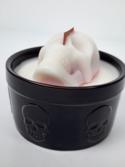 Skull Candle-Caramel Apple 8 oz 🍏