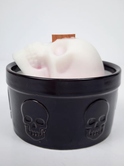 Skull Candle-Caramel Apple 8 oz 🍏