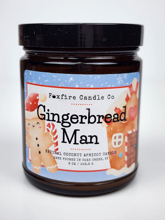 Gingerbread Man 8 oz Candle 🎅