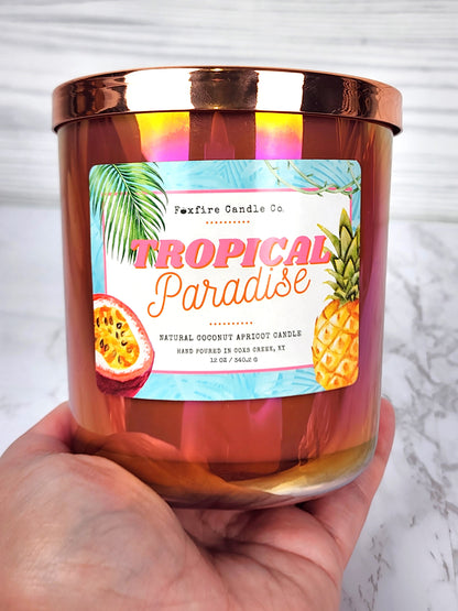 Tropical Paradise 12 oz Candle 🌴🍍