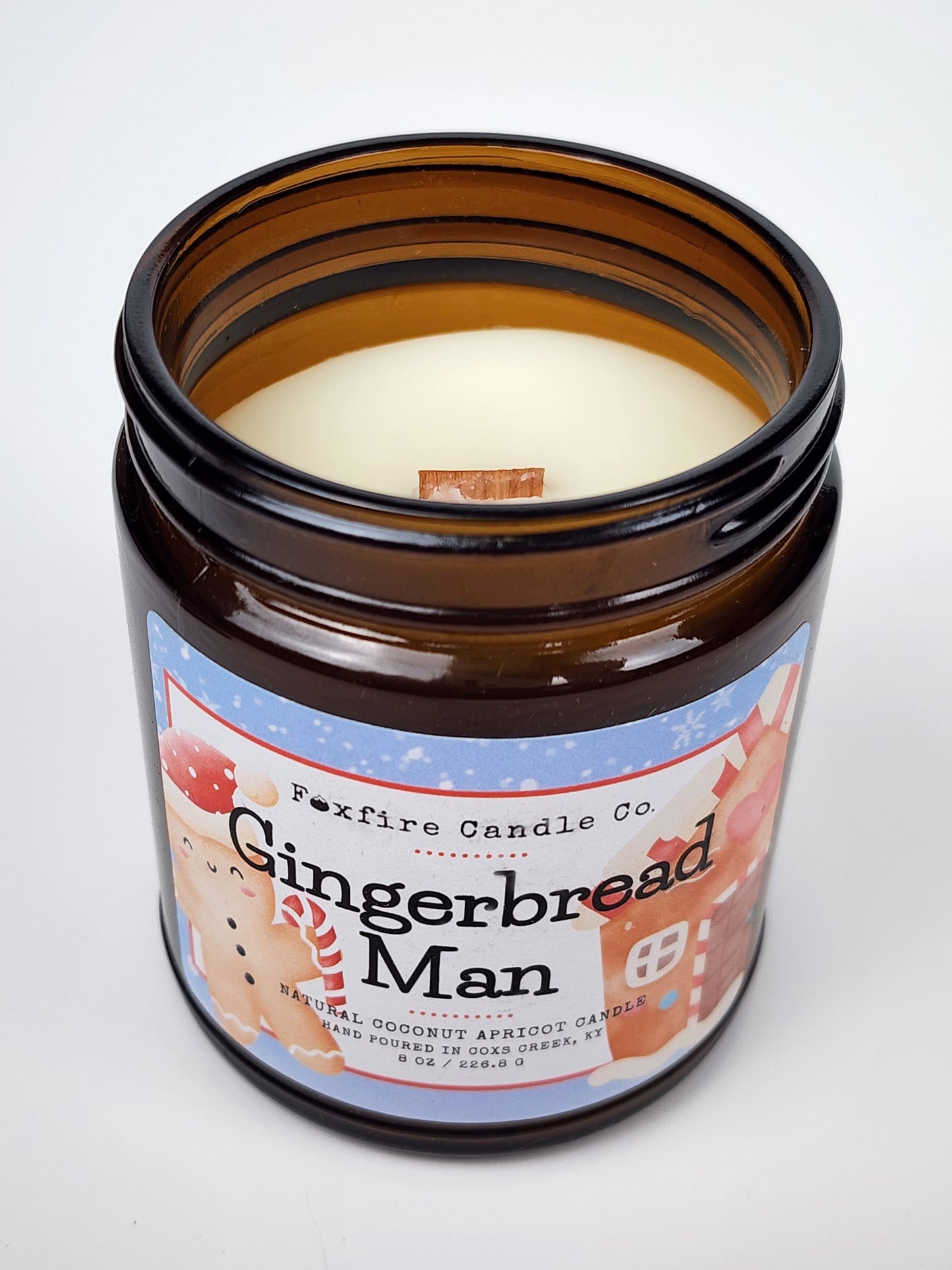 Gingerbread Man 8 oz Candle 🎅