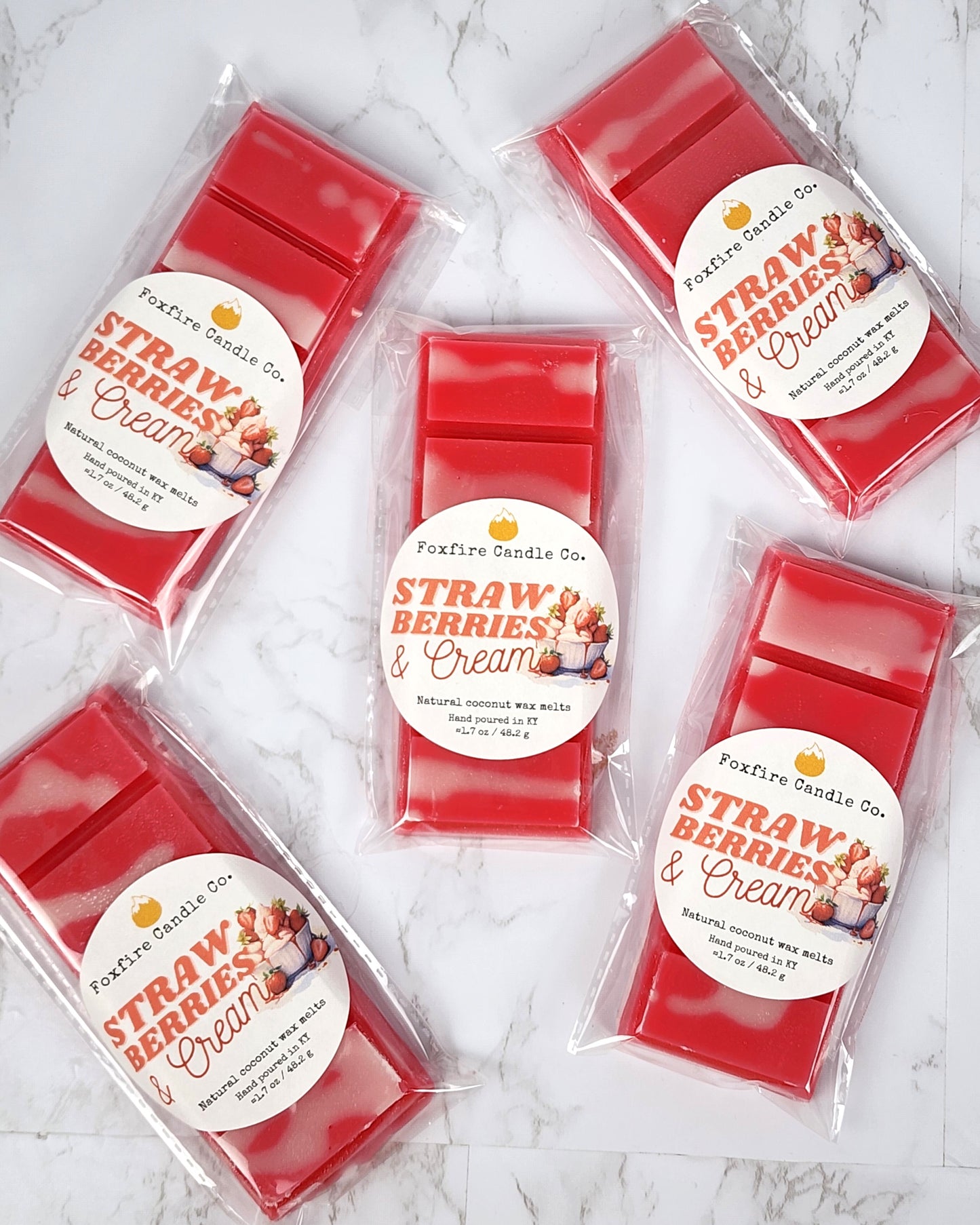 Strawberries & Cream Wax Melt Bar 🍓