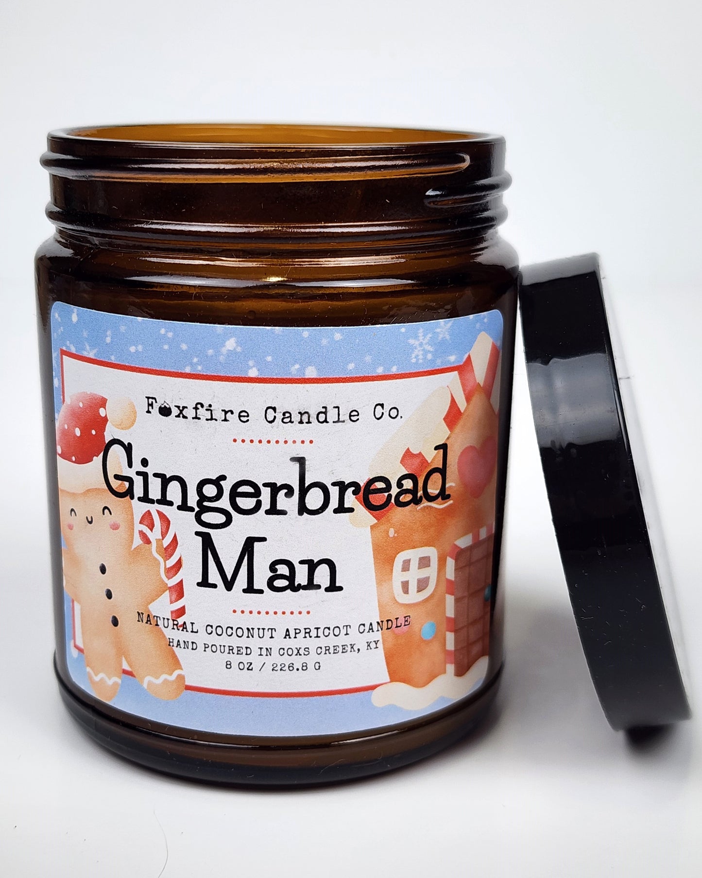 Gingerbread Man 8 oz Candle 🎅